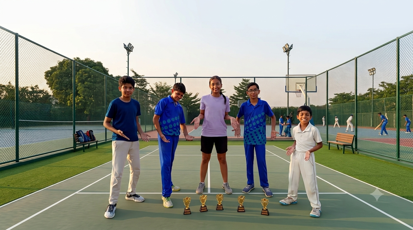 Cricket training at Excellence Sports Academy